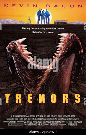 BACON, CARTER, POSTER, ZITTERN, 1990, Stockfoto