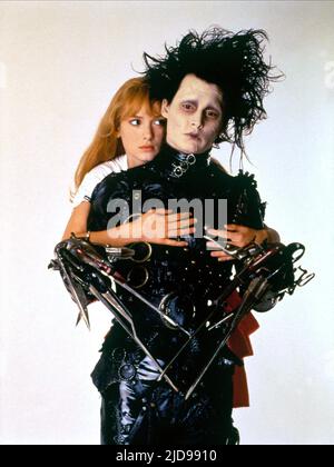 RYDER, DEPP, EDWARD SCISSORHANDS, 1990, Stockfoto