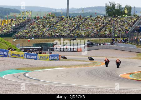 Hohenstein Ernstthal, Deutschland. Juni 19. 2022. MotoGP Liqui Moly Motorrad Grand Prix Deutschland auf dem Sachsenring, Hohenstein-Ernstthal, Deutschland. Abgebildet: Stockfoto