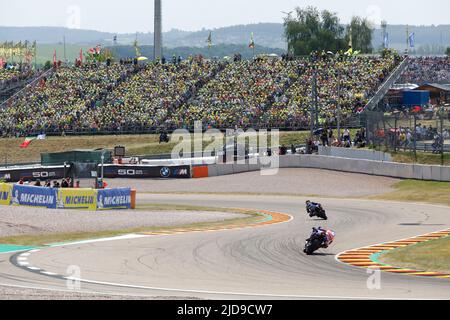 Hohenstein Ernstthal, Deutschland. Juni 19. 2022. MotoGP Liqui Moly Motorrad Grand Prix Deutschland auf dem Sachsenring, Hohenstein-Ernstthal, Deutschland. Abgebildet: Stockfoto