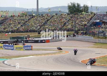 Hohenstein Ernstthal, Deutschland. Juni 19. 2022. MotoGP Liqui Moly Motorrad Grand Prix Deutschland auf dem Sachsenring, Hohenstein-Ernstthal, Deutschland. Abgebildet: Stockfoto