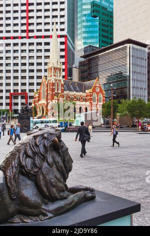 Albert Street Uniting Church, Brisbane, Queensland, Australien, steht unter Denkmalschutz. Es wurde zwischen 1888 und 1889 erbaut. Stockfoto