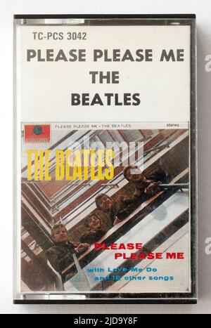 1960s Musikkassette Please Please Me by the Beatles Stockfoto