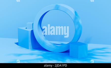 Abstrakter Hintergrund von 3D Formen. Geeignet für Präsentationen. 3D Rendern Stockfoto