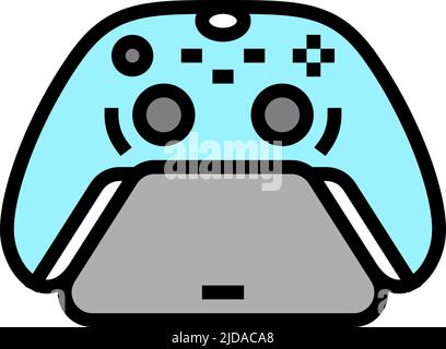 Vektorgrafik mit Farbsymbole des Reglerständers Stock Vektor