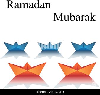 Ramadan Kareem begrüßt Foto mit einem ruhigen Hintergrund Stock Vektor