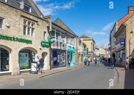 Cricklade Street, Cirencester, Gloucestershire, England, Vereinigtes Königreich Stockfoto