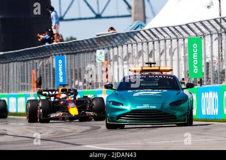 Montreal, Kanada. 19.. Juni 2022. Sicherheitsfahrzeug, während des Formel 1 AWS Grand Prix du Canada 2022, 9. Lauf der FIA Formel 1 Weltmeisterschaft 2022, auf dem Circuit Gilles Villeneuve, vom 17. Bis 19. Juni 2022 in Montreal, Kanada - Foto Antonin Vincent / DPPI Kredit: DPPI Media/Alamy Live News Stockfoto