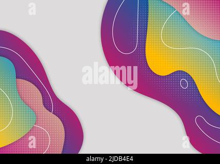 Abstrakte bunte Kritzeleien Hand Zeichnung Vorlage Design. Überlappende Grafik Dekoration Stil Hintergrund. Stock Vektor