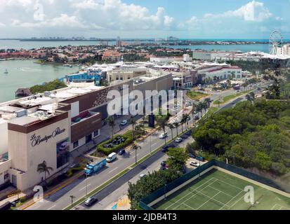 La Isla Outdoor Shopping Mall and Lagoon, Cancun, Quintana Roo, Mexiko Stockfoto