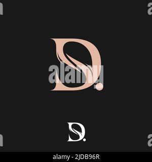 Alphabet Buchstaben Monogramm Icon Logo DS oder SD mit kreativer moderner Trendtypografie. Vektorgrafik EPS.8 EPS.10 Stock Vektor