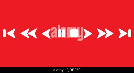 Trendige Pfeil-Symbol-Set für Ihr Design. Stock Vektor