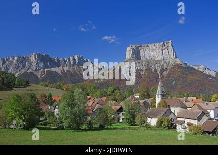 Frankreich, Isère, Chichilianne Dorf Trièves, Parc Naturel Regional du Vercors, Stockfoto