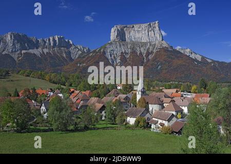 Frankreich, Isère, Chichilianne Dorf Trièves, Parc Naturel Regional du Vercors, Stockfoto