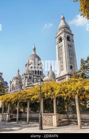 Die Basilika Sacre-Coeur in Montmartre, Paris