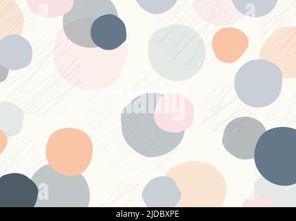 Abstrakte Kritzeleien Vorlage Design dekorative Grafik. Überlappender Hintergrund der Stilvorlage. Vektor Stock Vektor