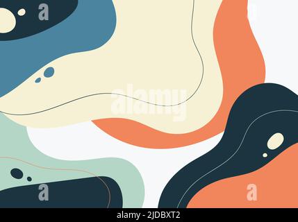 Abstrakte Kritzeleien Schablone Design von bunten Stil Kunstwerk dekorative Schablone. Überlappung für Werbung, Design-Grafik Hintergrund. Vektor Stock Vektor