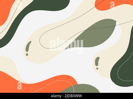 Abstrakte Kritzeleien Vorlage Design dekorativ bunten Stil. Überlappender Hintergrund der Vorlage. Vektor Stock Vektor