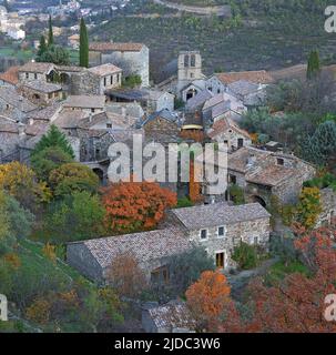 Frankreich, Ardèche naves Dorf Labellise Dorf Charakter in der Ardèche Stockfoto