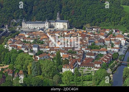 Frankreich, Dordogne, Brantome in Perigord, (Luftaufnahme) Stockfoto