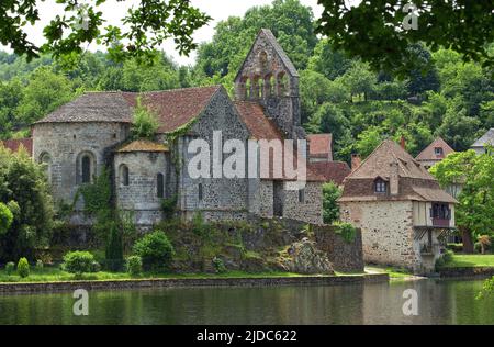 Frankreich, Corrèze Beaulieu-sur-Dordogne, Kapelle der Büßer. Stockfoto