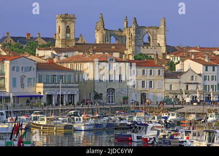 Frankreich, Charente-Maritime Saint-Martin-de-Ré, der alte Hafen Stockfoto