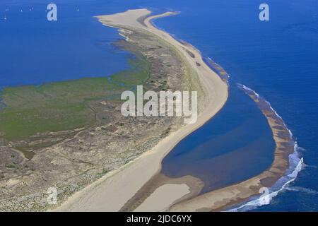 Frankreich, Charente-Maritime (17) La Tremblade tip Courbre (Luftaufnahme) Stockfoto