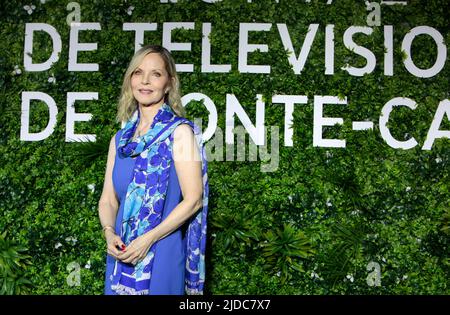 Monaco. 20.. Juni 2022. Melissa Se Anderson nimmt an der Melissa Se Anderson Photocall Teil, die im Rahmen des Monte Carlo TV Festivals 61. am 20. Juni 2022 im Grimaldi Forum in Monaco stattfand. Foto von Patrick Aventurier/ABACAPRESS.COM Quelle: Abaca Press/Alamy Live News Stockfoto