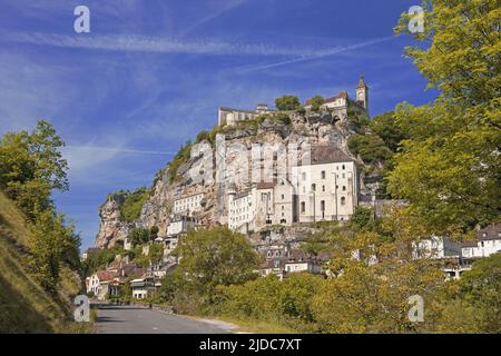 Frankreich, Lot Rocamadour gehockt Dorf der Dordogne Stockfoto