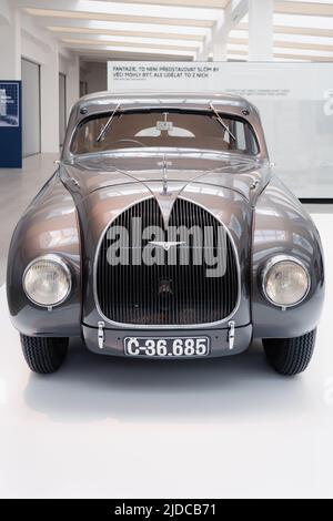 Oldtimer im SKODA Auto Museum Stockfoto