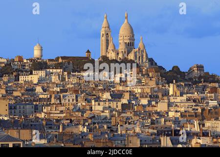 Frankreich, Paris, die Butte-Montmartre, die Basilika des Heiligen Herzens Stockfoto