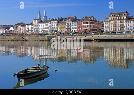 Frankreich, Saône-et-Loire Mâcon, die Stadt vom Ufer des Saône Stockfoto