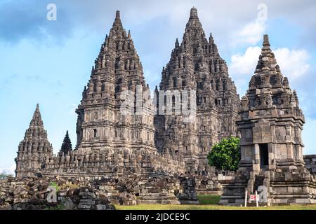 Ein Komplex von Prambanan Tempel ist die größte Hindu-Zivilisation in Zentral-Java, Indonesien. Stockfoto