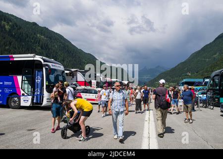 Schweiz, Kanton Tessin, Ambrì, Etappenabbruch von Ambrì Stockfoto