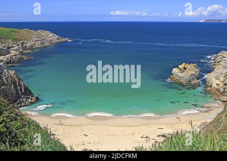 Frankreich, Finistère Beuzec-Cap-Sizun, Bucht, Strand bei Cap Sizun Stockfoto