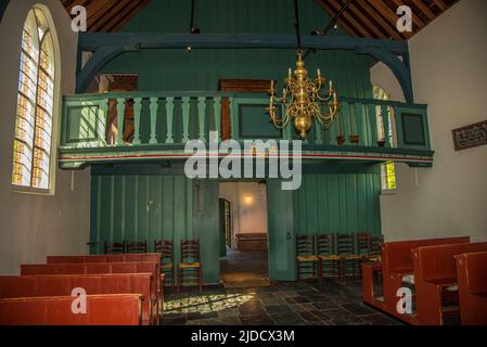 Enkhuizen, Niederlande, Juni 2022. Das Innere einer alten Kirche in Enkhuizen. . Hochwertige Fotos Stockfoto