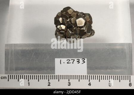 Pyrit. Mineralien. Nordamerika; USA; Colorado; Gilpin County Stockfoto