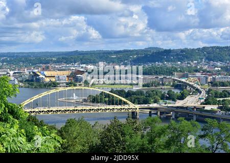 Duquesne Incline in Washington Heights, Pittsburgh Stockfoto