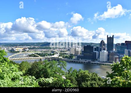 Duquesne Incline in Washington Heights, Pittsburgh Stockfoto