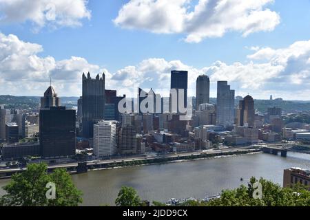 Duquesne Incline in Washington Heights, Pittsburgh Stockfoto