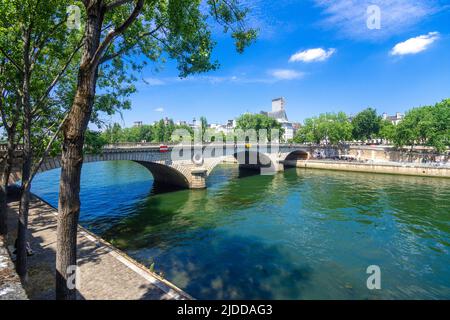 Pont Louis-Philippe über die seine, Paris, Frankreich. Stockfoto