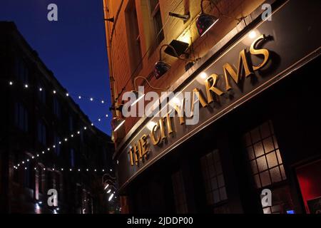 The City Arms - Cardiff Wales, Quay St., Cardiff, Cymru, Großbritannien, CF10 1EA Stockfoto