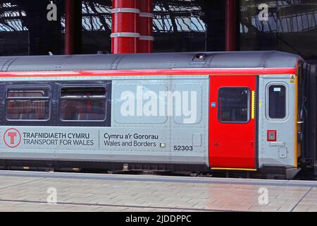 Transport for Wales and Borders in Liverpool Lime Street, Bahnhof, Merseyside, England, Vereinigtes Königreich, L1 1JD Stockfoto