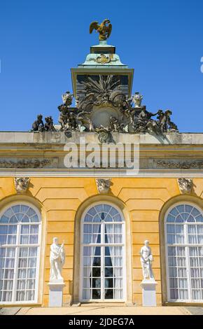 Neue Kammern, Schloßpark Sanssouci, Potsdam, Brandenburg, Deutschland Stockfoto