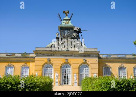 Neue Kammern, Schloßpark Sanssouci, Potsdam, Brandenburg, Deutschland Stockfoto