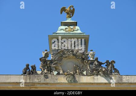 Neue Kammern, Schloßpark Sanssouci, Potsdam, Brandenburg, Deutschland Stockfoto