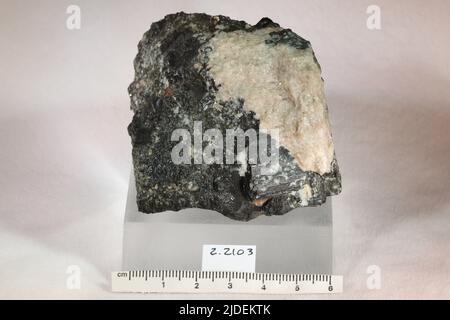 Turmalin. Mineralien. Nordamerika; USA; South Carolina; Unionville Stockfoto