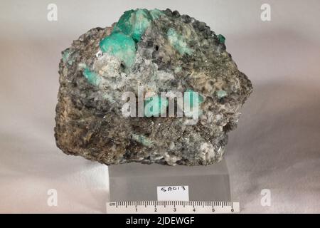 Berylmineralien. Südamerika; Kolumbien Stockfoto