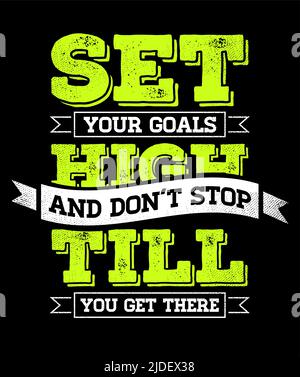 Vector Grunge Concept mit Inspiration Phrase für Poster oder T-Shirt. Zitat Zur Kreativen Motivation. Stock Vektor