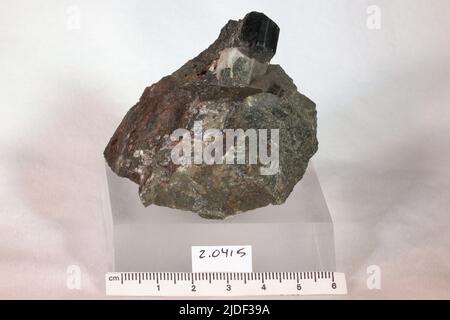 Amphibol. Mineralien. Nordamerika; USA; New York; Putnam County; Brewster; Tilly Foster Mine Stockfoto